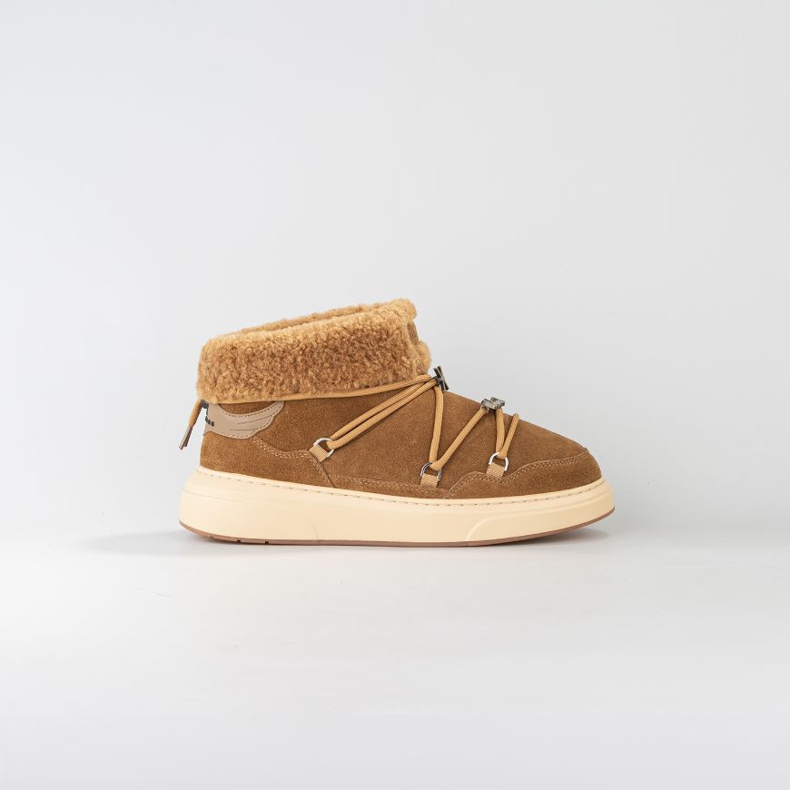 Снимка на JOHN RICHMOND ДАМСКИ БОТУШИ JR ONE SUEDE AND FUR BOOTS WITH CHARMS TOFFEE