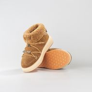 Снимка на JOHN RICHMOND ДАМСКИ БОТУШИ JR ONE SUEDE AND FUR BOOTS WITH CHARMS TOFFEE 4