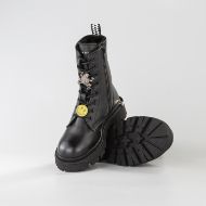 Снимка на JOHN RICHMOND ДАМСКИ БОТУШИ WICTOR VINTAGE LEATHER BOOTS WITH CHARMS BLACK 4
