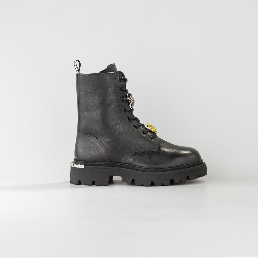 Снимка на JOHN RICHMOND ДАМСКИ БОТУШИ WICTOR VINTAGE LEATHER BOOTS WITH CHARMS BLACK