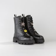 Снимка на JOHN RICHMOND ДАМСКИ БОТУШИ WICTOR VINTAGE LEATHER BOOTS WITH CHARMS BLACK 2