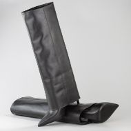 Снимка на JOHN RICHMOND ДАМСКИ БОТУШИ CORE LEATHER HIGH BOOTS WITH ZIPPER BLACK 4