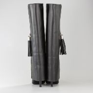 Снимка на JOHN RICHMOND ДАМСКИ БОТУШИ CORE LEATHER HIGH BOOTS WITH ZIPPER BLACK 5