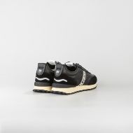 Снимка на BIKKEMBERGS МЪЖКИ СПОРТНИ ОБУВКИ IGNITE MIXED LEATHER USED EFFECT SNEAKERS BLACK 3