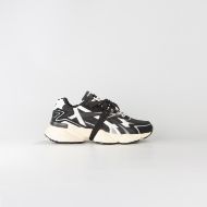 Picture of CNC COSTUME NATIONAL MEN'S QS.89 MIXED LEATHER AND FABRIC SNEAKERS BLACK/WHITE 3