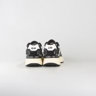 Picture of CNC COSTUME NATIONAL MEN'S QS.89 MIXED LEATHER AND FABRIC SNEAKERS BLACK/WHITE 5