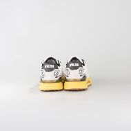 Picture of CNC COSTUME NATIONAL MEN'S NW.89 NAPPA LEATHER AND FABRIC USED EFFECT SNEAKERS WHITE/BLACK 5