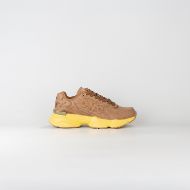 Picture of CNC COSTUME NATIONAL WOMEN'S QS.89 MIXED LEATHER USED EFFECT SNEAKERS TOFFEE 1