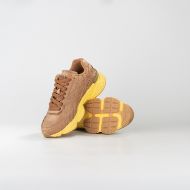 Picture of CNC COSTUME NATIONAL WOMEN'S QS.89 MIXED LEATHER USED EFFECT SNEAKERS TOFFEE 5