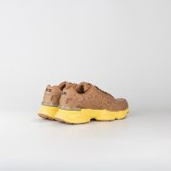 Picture of CNC COSTUME NATIONAL WOMEN'S QS.89 MIXED LEATHER USED EFFECT SNEAKERS TOFFEE 3