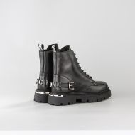Снимка на JOHN RICHMOND МЪЖКИ БОТУШИ WICTOR LEATHER BOOTS WITH METAL LETTERS BLACK 3
