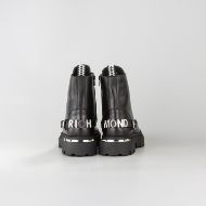Снимка на JOHN RICHMOND МЪЖКИ БОТУШИ WICTOR LEATHER BOOTS WITH METAL LETTERS BLACK 5