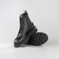Снимка на JOHN RICHMOND МЪЖКИ БОТУШИ WICTOR LEATHER BOOTS WITH METAL LETTERS BLACK 4