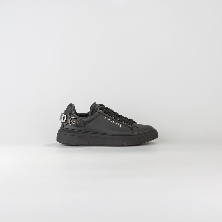 Снимка на JOHN RICHMOND ДАМСКИ СПОРТНИ ОБУВКИ JR ONE LEATHER SNEAKERS WITH METAL LETTERS BLACK