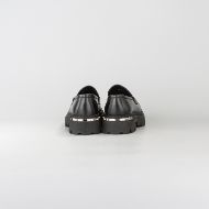 Снимка на JOHN RICHMOND ДАМСКИ ОБУВКИ WICTOR ABRASIVED LEATHER LOAFERS WITH METAL LETTERS BLACK 5