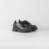 Снимка на JOHN RICHMOND ДАМСКИ ОБУВКИ WICTOR LEATHER SHOES WITH METAL LETTERS BLACK 2