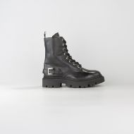 Снимка на JOHN RICHMOND ДАМСКИ БОТУШИ WICTOR LEATHER BOOTS WITH METAL LETTERS BLACK 1