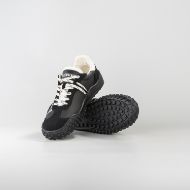 Снимка на BIKKEMBERGS МЪЖКИ СПОРТНИ ОБУВКИ FUTSAL MIXED LEATHER AND FABRIC SNEAKERS BLACK/OFF-WHITE 4
