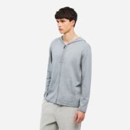 Picture of DIRTY LAUNDRY MEN'S LIGHTWEIGHT CASHMERE FULL ZIP GREY MELANGE 2