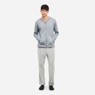 Picture of DIRTY LAUNDRY MEN'S LIGHTWEIGHT CASHMERE FULL ZIP GREY MELANGE 5