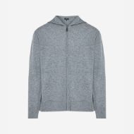 Picture of DIRTY LAUNDRY MEN'S CASHMERE FULL ZIP GREY MELANGE 7