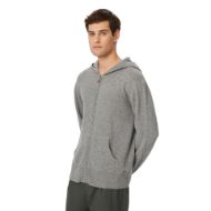 Picture of DIRTY LAUNDRY MEN'S CASHMERE FULL ZIP GREY MELANGE 5