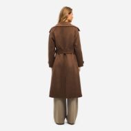 Picture of DIRTY LAUNDRY WOMEN'S DOUBLE-BREASTED LONG COAT BROWN 3