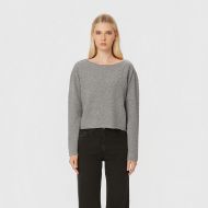 Picture of DIRTY LAUNDRY WOMEN'S CASHMERE SWEATER GREY MELANGE 1