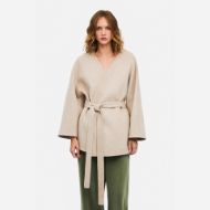 Picture of DIRTY LAUNDRY WOMEN'S KIMONO ROBE COAT BEIGE 1