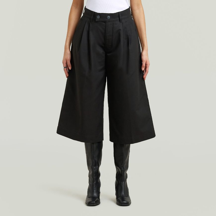 Снимка на G-STAR ДАМСКИ ПАНТАЛОН PLEATED CULOTTE DK BLACK
