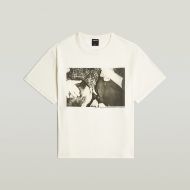 Снимка на G-STAR ДАМСКИ ТОП LOOSE PHOTO T-SHIRT MILK GD 6