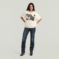 Снимка на G-STAR ДАМСКИ ТОП LOOSE PHOTO T-SHIRT MILK GD 5