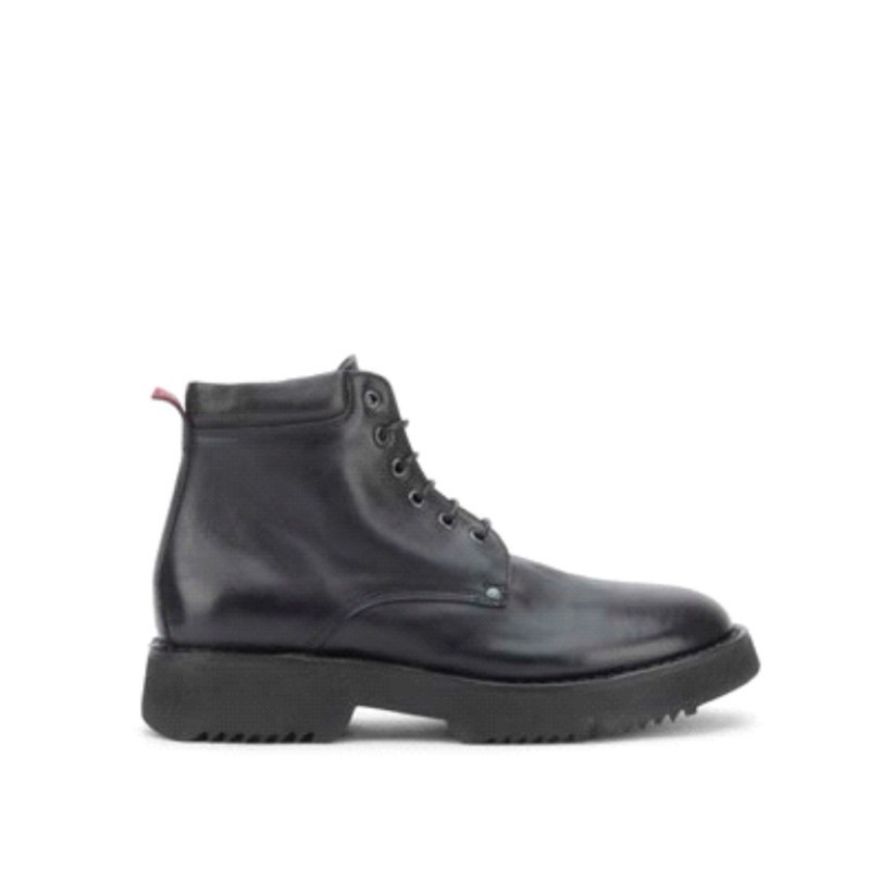 Picture of MOMA MEN'S TRONCHETTO ANKLE BOOTS CHIANTI - NAVY