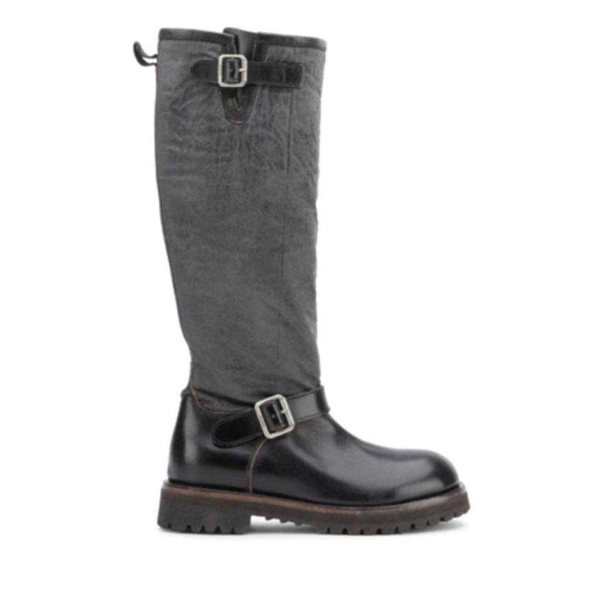 Снимка на MOMA ДАМСКИ БОТУШИ STIVALE HIGH BOOTS ARMY TORNADO - BLACK