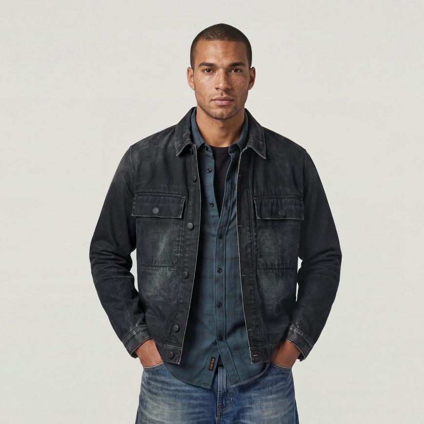 Снимка на G-STAR МЪЖКО ЯКЕ BOXY CLEAN OVERSHIRT WORN IN GEM