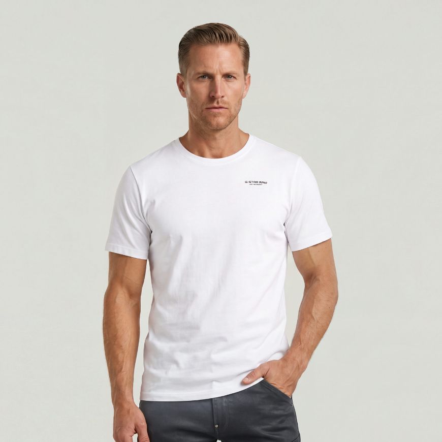 Picture of G-STAR MEN'S SLIM BASE T-SHIRT WHITE