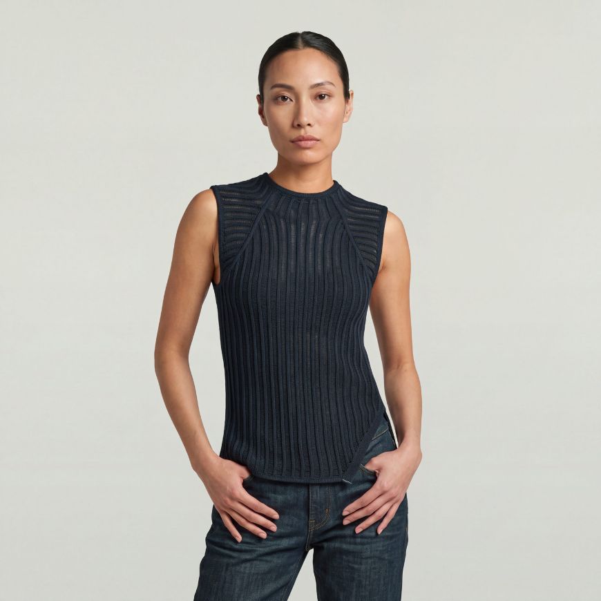 Picture of G-STAR WOMEN'S LACE STITCH KNIT TOP SALUTE