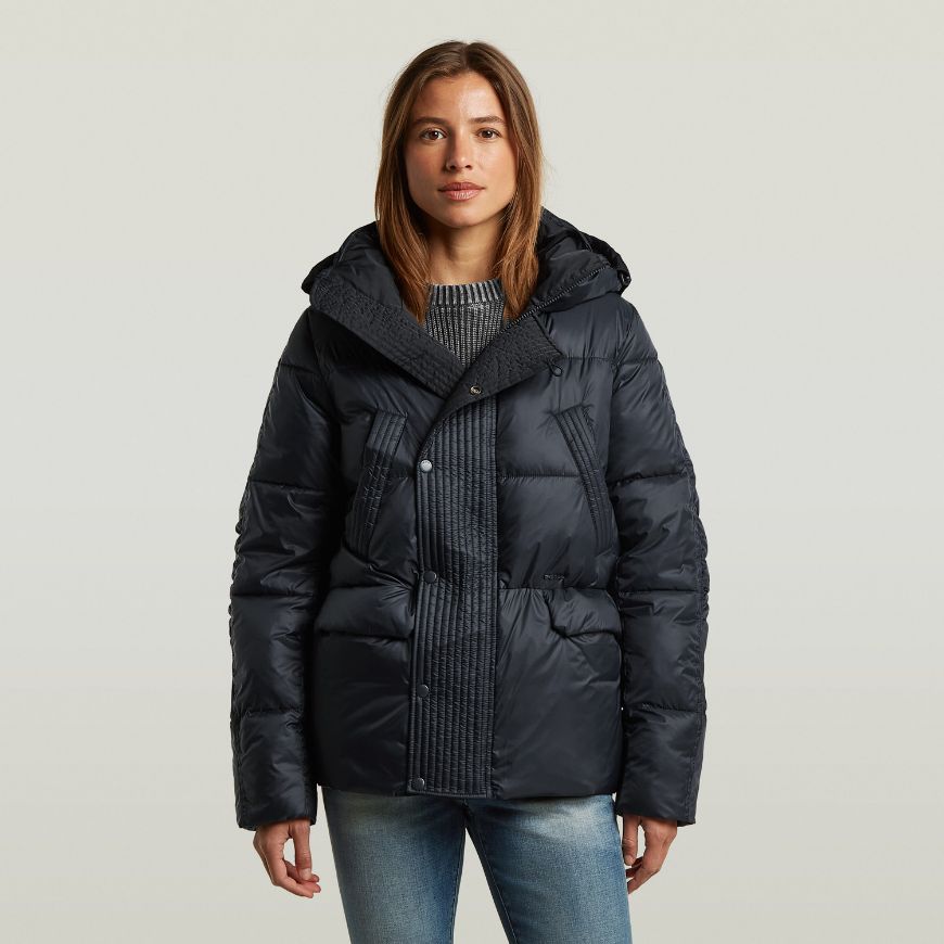 Снимка на G-STAR ДАМСКО ЯКЕ ELEMENT HOODED SHORT JACKET DK LEGION BLUE