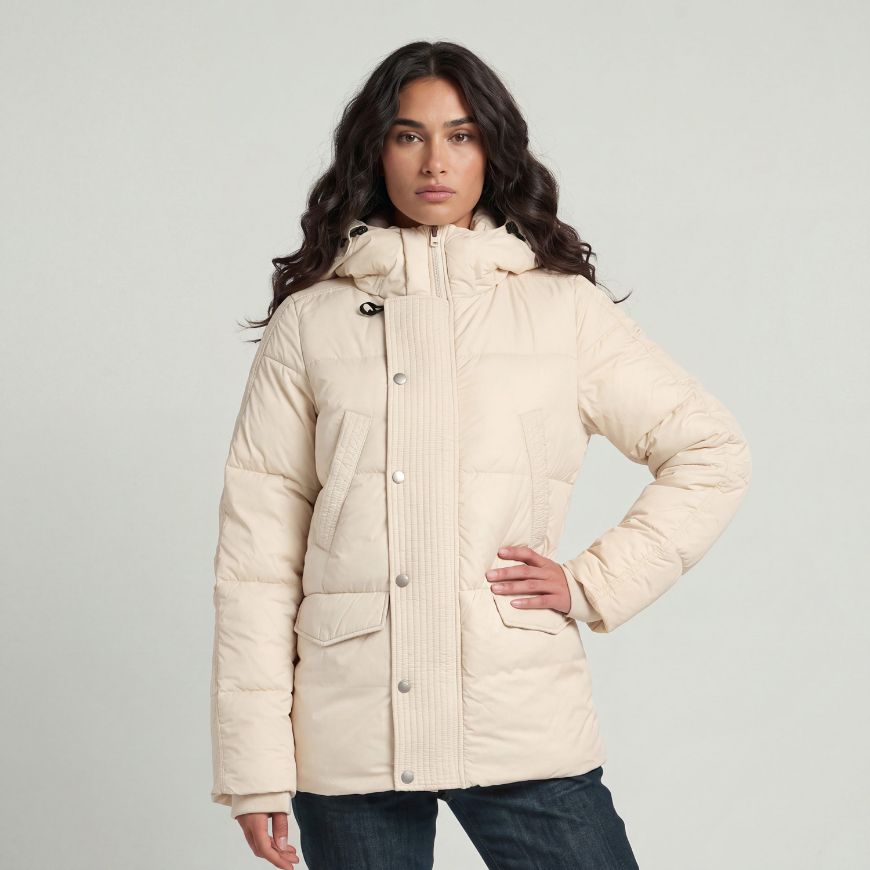 Снимка на G-STAR ДАМСКО ЯКЕ ELEMENT HOODED SHORT JACKET WHITEBAIT