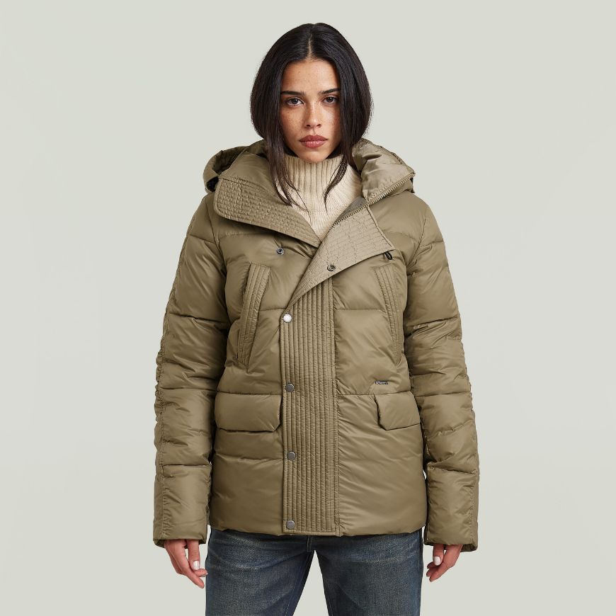 Снимка на G-STAR ДАМСКО ЯКЕ ELEMENT HOODED SHORT JACKET FOSSIL