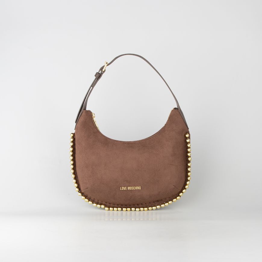 Снимка на LOVE MOSCHINO ДАМСКА ЧАНТА HOBO GOLD BEAD BROWN