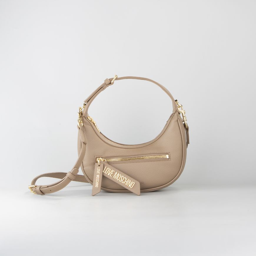 Снимка на LOVE MOSCHINO ДАМСКА ЧАНТА SMALL HOBO ZIPPY SAND