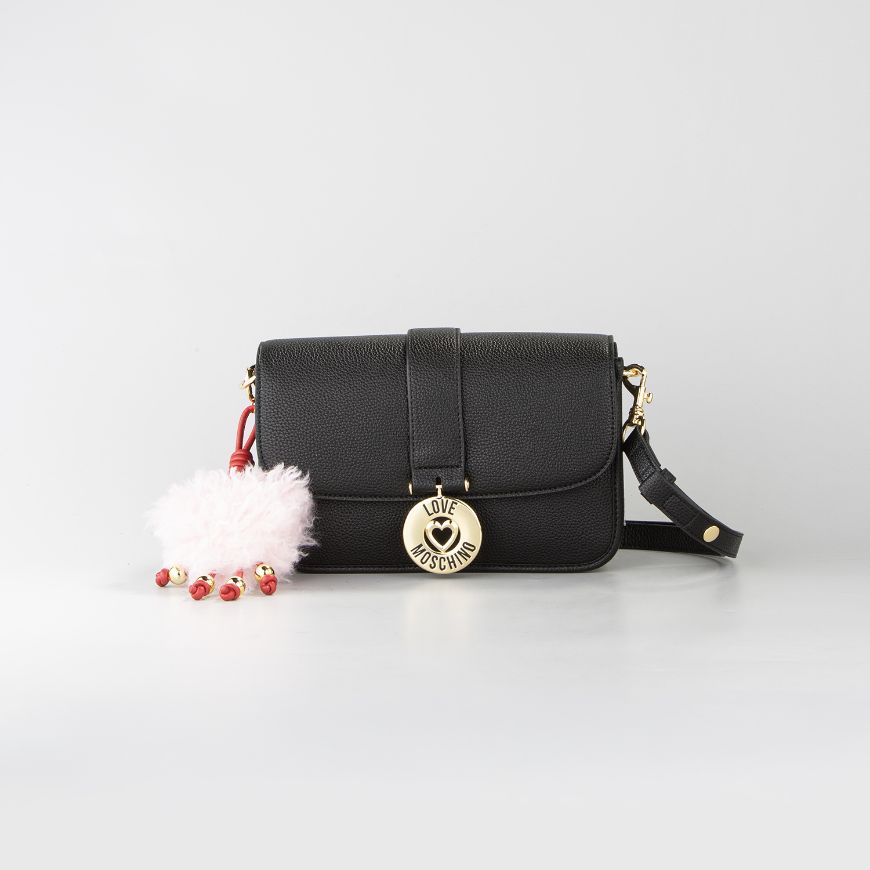 Снимка на LOVE MOSCHINO ДАМСКА ЧАНТА SHOULDER BOUNCING HEART BLACK