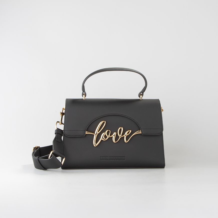 Снимка на LOVE MOSCHINO ДАМСКА РЪЧНА ЧАНТА ITALICS LOVE BLACK