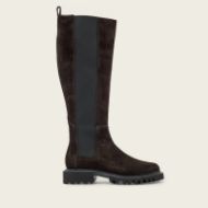 Picture of ALLSAINTS WOMEN'S MAEVE SUEDE BOOTS DARK BROWN 1