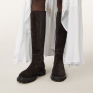 Picture of ALLSAINTS WOMEN'S MAEVE SUEDE BOOTS DARK BROWN 7