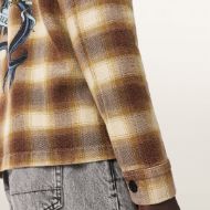 Picture of ALLSAINTS MEN'S BELLAS LONG SLEEVE SHIRT GOLDEN BROWN 5