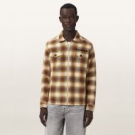 Picture of ALLSAINTS MEN'S BELLAS LONG SLEEVE SHIRT GOLDEN BROWN 1