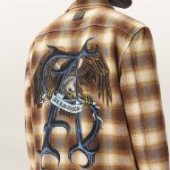 Picture of ALLSAINTS MEN'S BELLAS LONG SLEEVE SHIRT GOLDEN BROWN 4