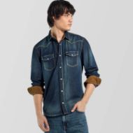 Picture of GAS MEN'S KANT/R COLL 63MD BASIC DARK WASH WITH DIRTY 1